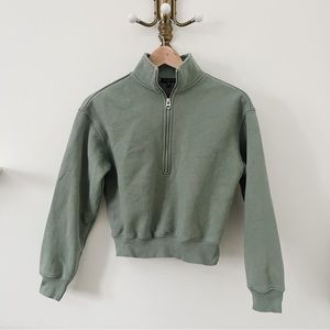 DYNAMITE Mock Neck Pullover